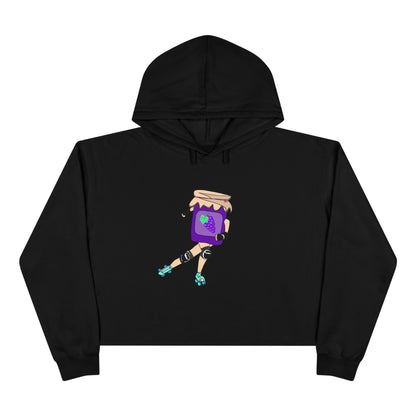 Grape Jammer Crop Hoodie