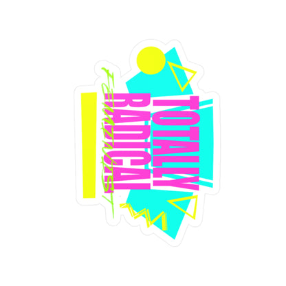 Totally Radical Feminist Kiss-Cut Vinyl Decals | Retro Stickers for Laptops, Water Bottles, Journals, Gifts, Party Decor