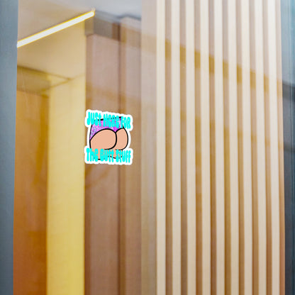 Derby Funny Kiss-Cut Vinyl Decal, Just Here for the Butt Stuff Decal, Humorous Car Sticker, Gifts for Friends, Party Decor