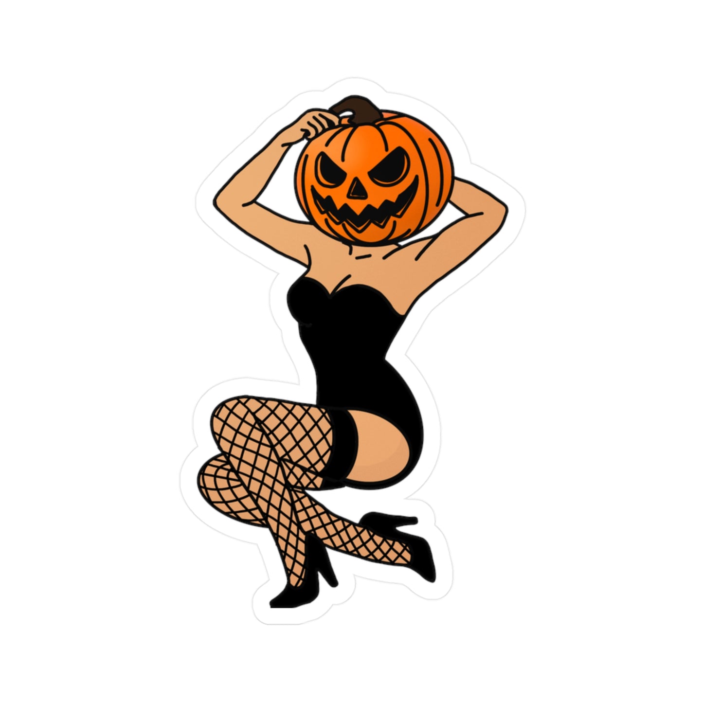 Halloween Jack-o'-Lantern Sexy Vinyl Decal