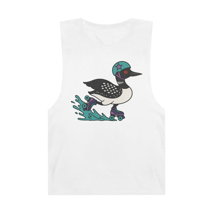 Tank Top featuring Roller Derby Playing Loon from Platte Lake Monsters Roller Derby