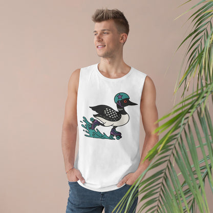 Tank Top featuring Roller Derby Playing Loon from Platte Lake Monsters Roller Derby