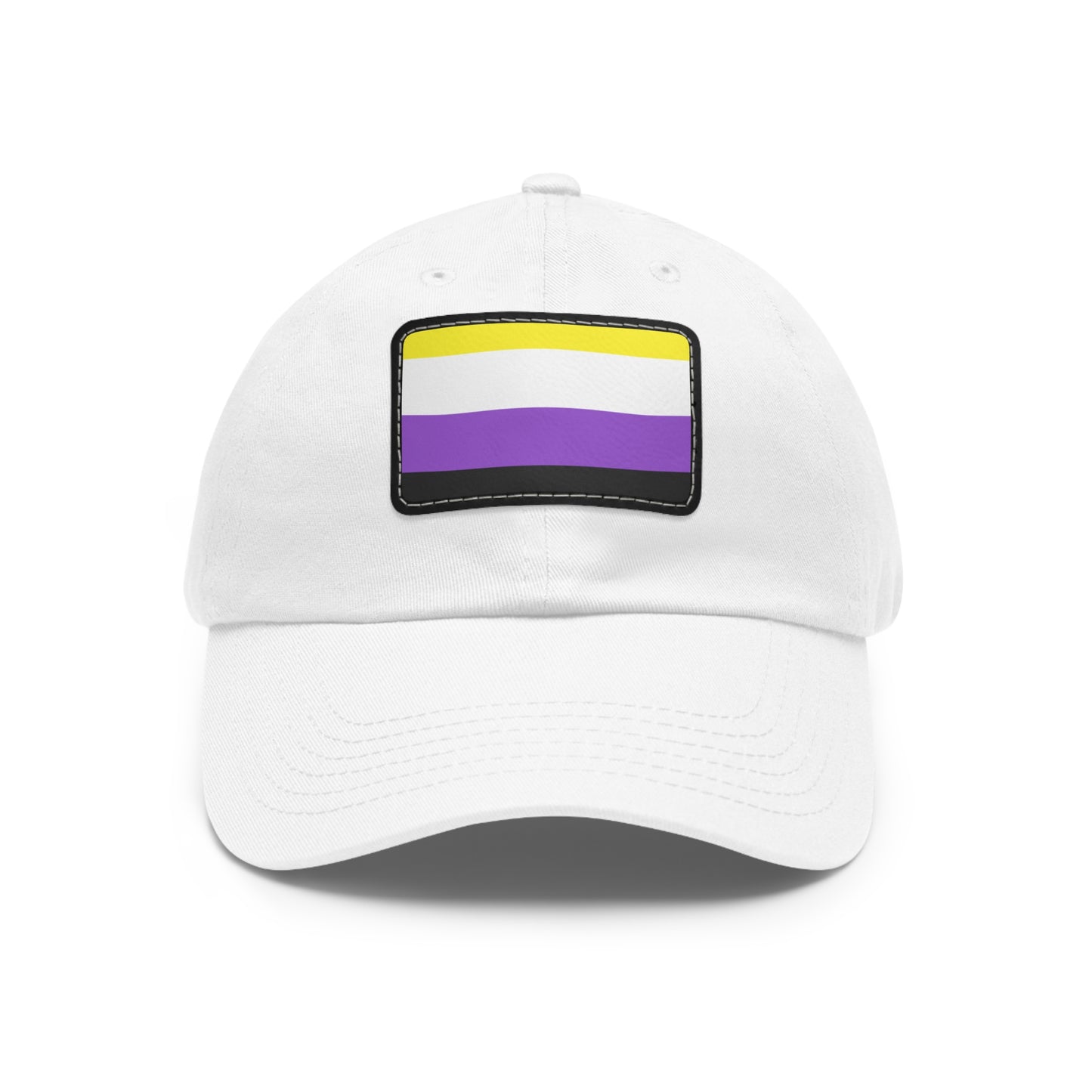 Nonbinary Pride Dad Hat, Casual Cap for LGBTQ+ Community, Rainbow Hat for Parades, Gifts for Dads and Allies, Everyday Wear