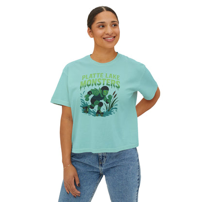 Women's Boxy Tee - Platte Lake Monsters Roller Derby Boxy Tee