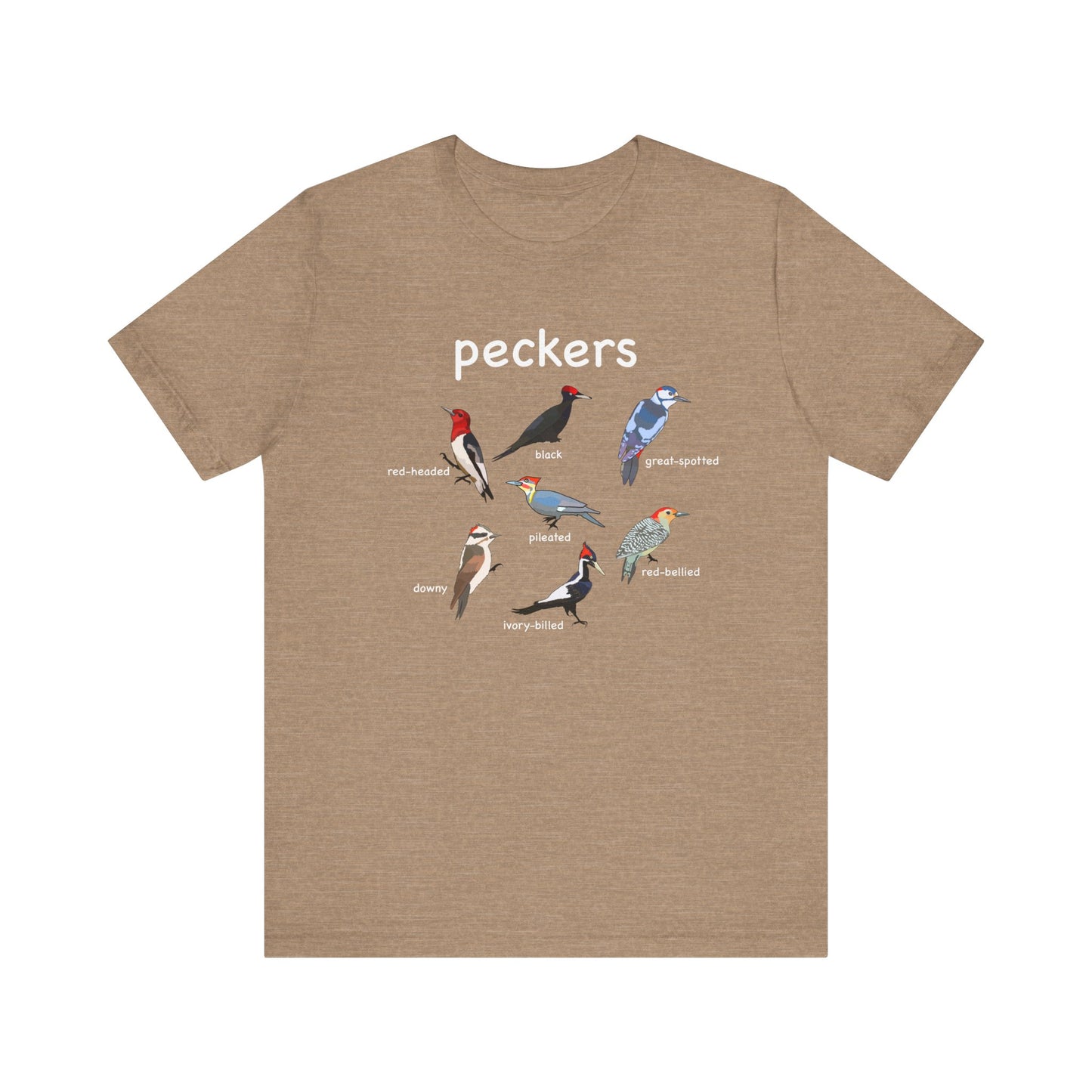 Vintage Bird Peckers Graphic Tee, Cute Nature T-Shirt, Unisex Summer Shirt, Birdwatching Gift, Casual Everyday Wear