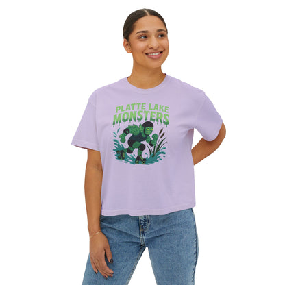 Women's Boxy Tee - Platte Lake Monsters Roller Derby Boxy Tee