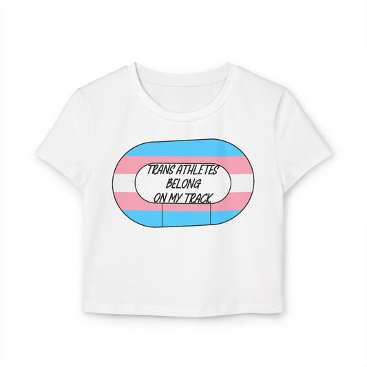 Transgender Pride Roller Derby Track- Trans Athletes Belong