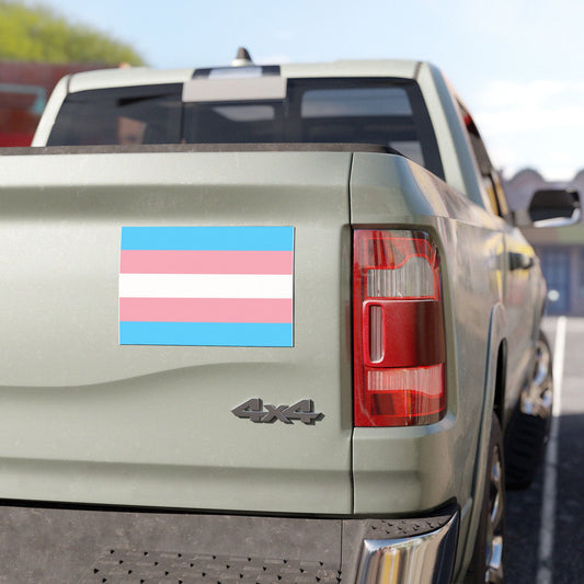 Trans Pride Car Magnets | LGBTQ+ Support, Bumper Stickers, Vehicle Accessories, Celebrate Equality, Transgender Awareness