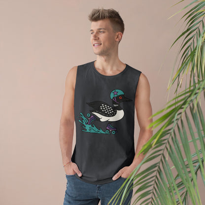 Tank Top featuring Roller Derby Playing Loon from Platte Lake Monsters Roller Derby