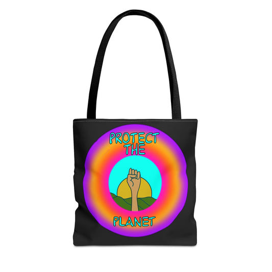 Eco-Friendly Tote Bag, Protect the Planet Design, Reusable Shopping Bag, Environmentally Conscious Gift, Earth Day Accessory, Sustainable