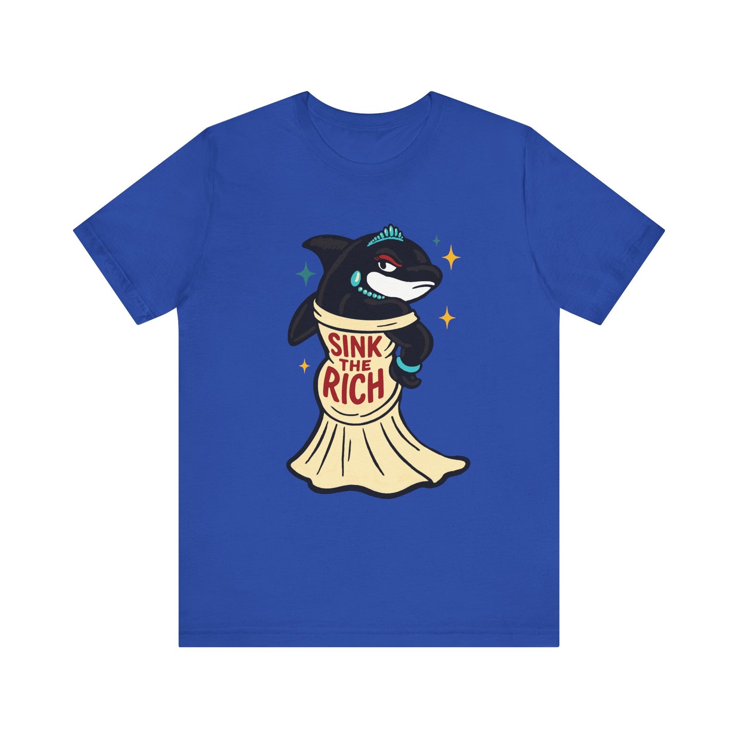 AOC Orca- Sink the Rich Design, Unisex Casual Wear, Perfect for Activists, Humor Gift, Everyday Style