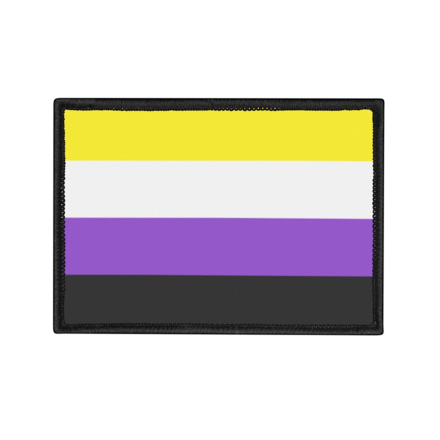 Non Binary Pride Iron-On Patches for Jackets, Denim, Backpacks, LGBTQ+ Flag Patches, Gender Nonconformity, Celebrate Identity, Customizable