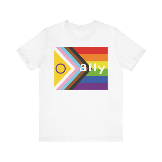 Progressive Pride Flag Ally T-shirt