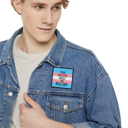 Trans Rights Iron-On Patches for Advocacy, DIY Fashion Embellishments, Statement Accessories, Unique Gifts for Friends, Adult & LGBTQ+ Pride