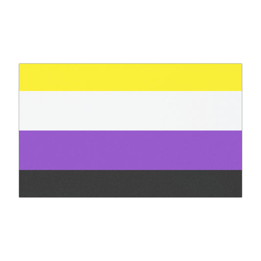 Nonbinary Pride Car Magnets, LGBTQ+ Support Magnetic Decals, Rainbow Car Accessories, Cute Vehicle Decor, Colorful Bumper Stickers