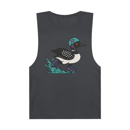Tank Top featuring Roller Derby Playing Loon from Platte Lake Monsters Roller Derby