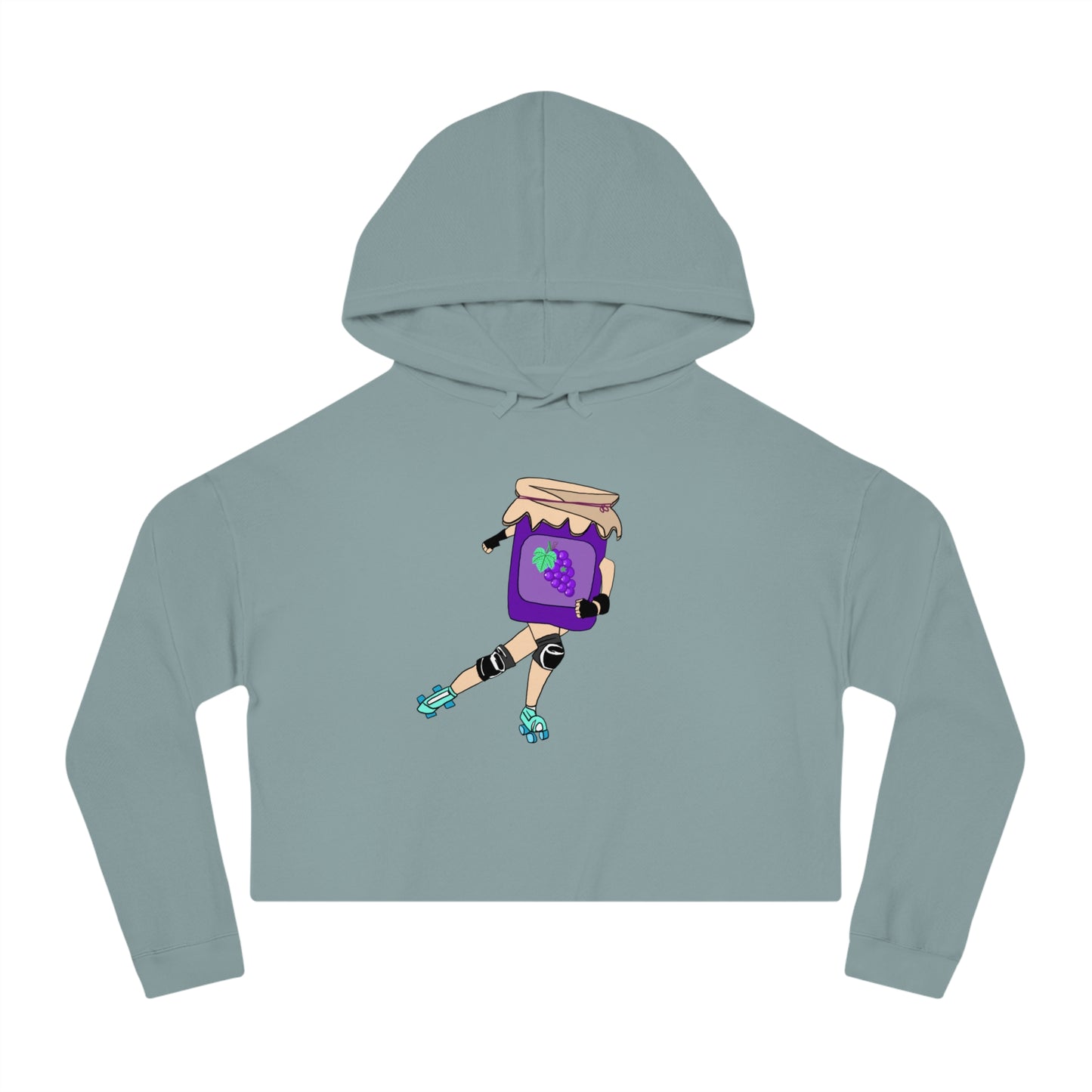 Grape Jammer Cropped Hooded Sweatshirt
