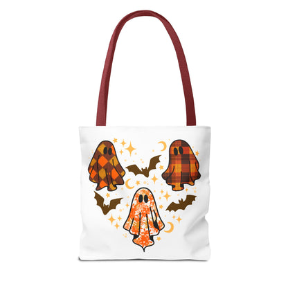 Spooky Ghost Tote Bag, Halloween Bags, Trick or Treat, Seasonal Tote, Autumn Accessories, Gift for Halloween Lovers