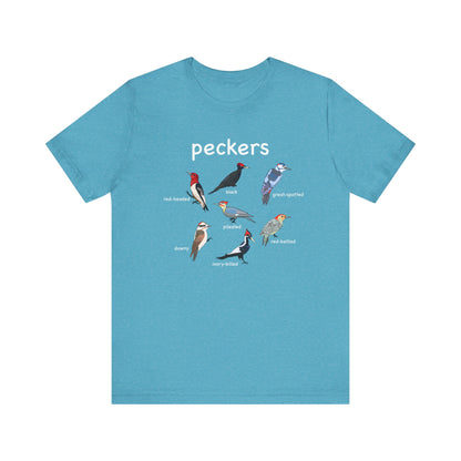 Vintage Bird Peckers Graphic Tee, Cute Nature T-Shirt, Unisex Summer Shirt, Birdwatching Gift, Casual Everyday Wear