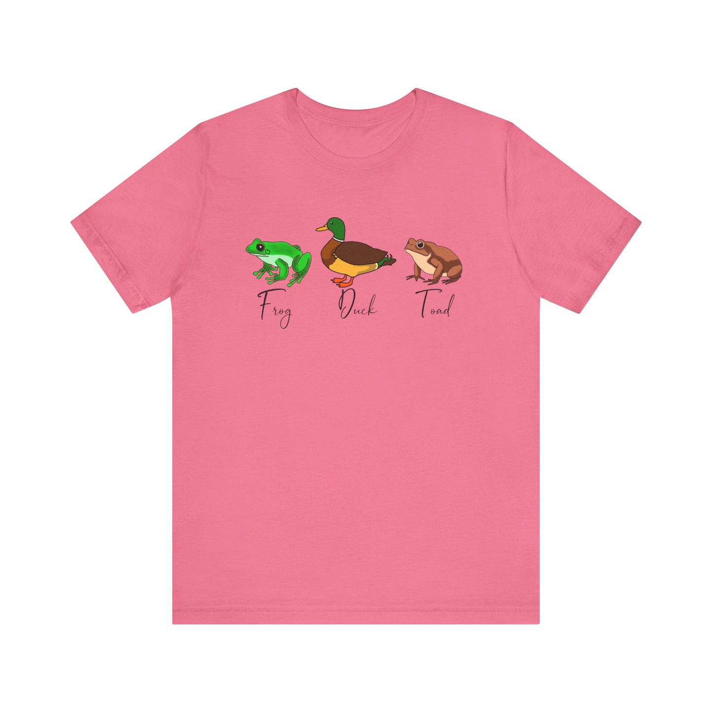 FDT- Frog Duck Toad Tee - Unisex Jersey Short Sleeve Shirt for Nature Lovers, Perfect for Gifts, Animal Lovers, Earth Day, Casual Wear