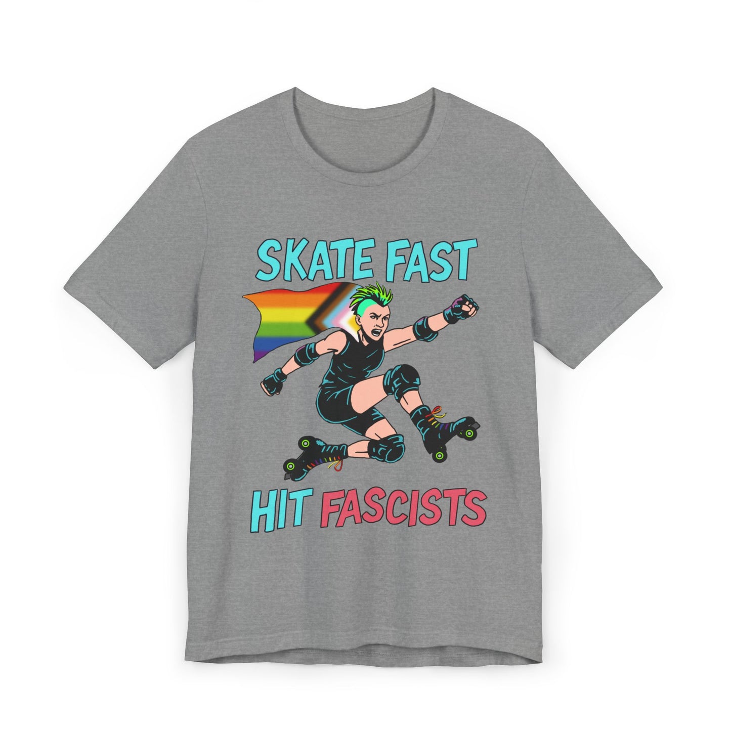 Punk Rebel T-Shirt - Skate Hard Hit Fascists