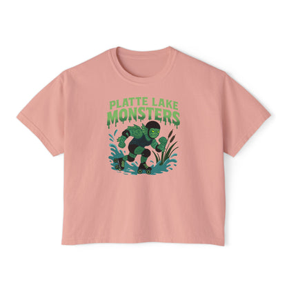 Women's Boxy Tee - Platte Lake Monsters Roller Derby Boxy Tee