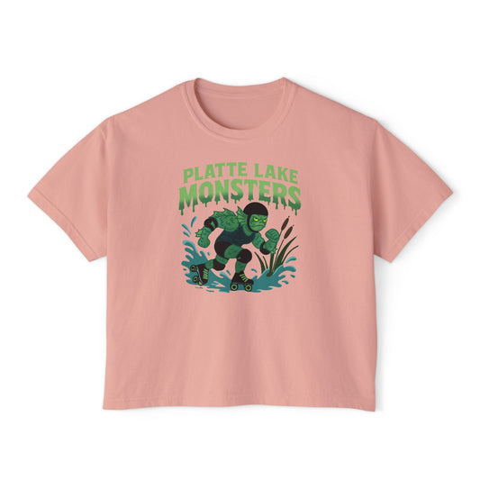 Women's Boxy Tee - Platte Lake Monsters Roller Derby Boxy Tee