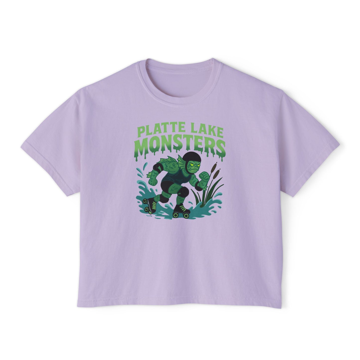 Women's Boxy Tee - Platte Lake Monsters Roller Derby Boxy Tee