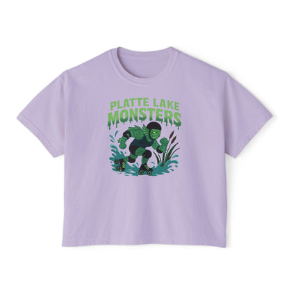 Women's Boxy Tee - Platte Lake Monsters Roller Derby Boxy Tee