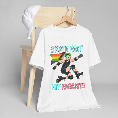 Punk Rebel T-Shirt - Skate Hard Hit Fascists