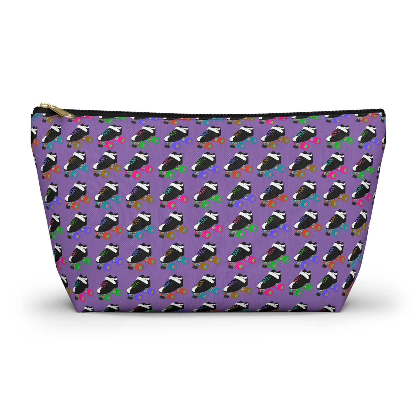 Purple Skate Bout Day Pouch, Makeup Bag, Travel Organizer, Holiday Gift, Fashion Pouch, Kid's Gift, Fun Clutch