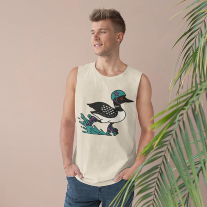 Tank Top featuring Roller Derby Playing Loon from Platte Lake Monsters Roller Derby