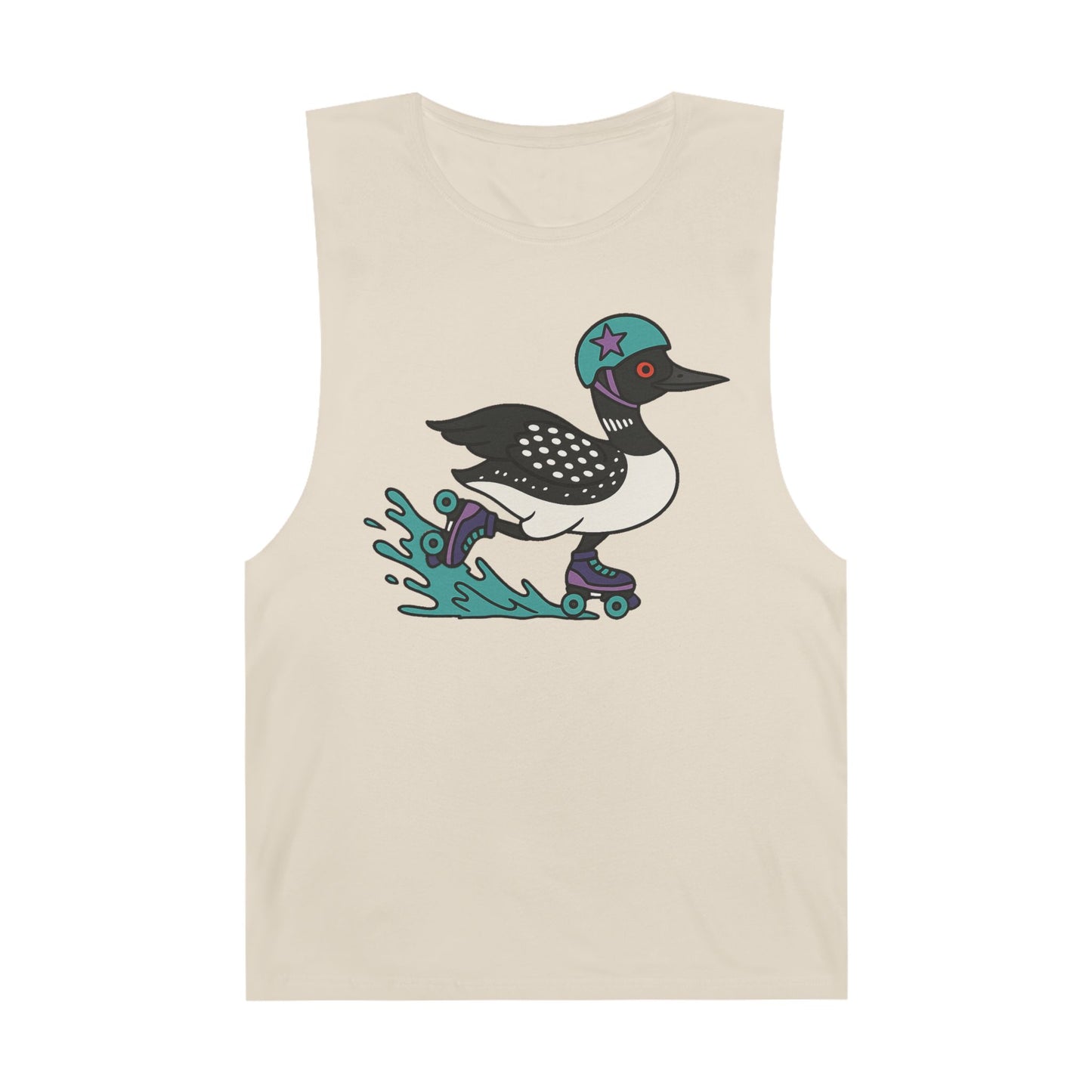 Tank Top featuring Roller Derby Playing Loon from Platte Lake Monsters Roller Derby
