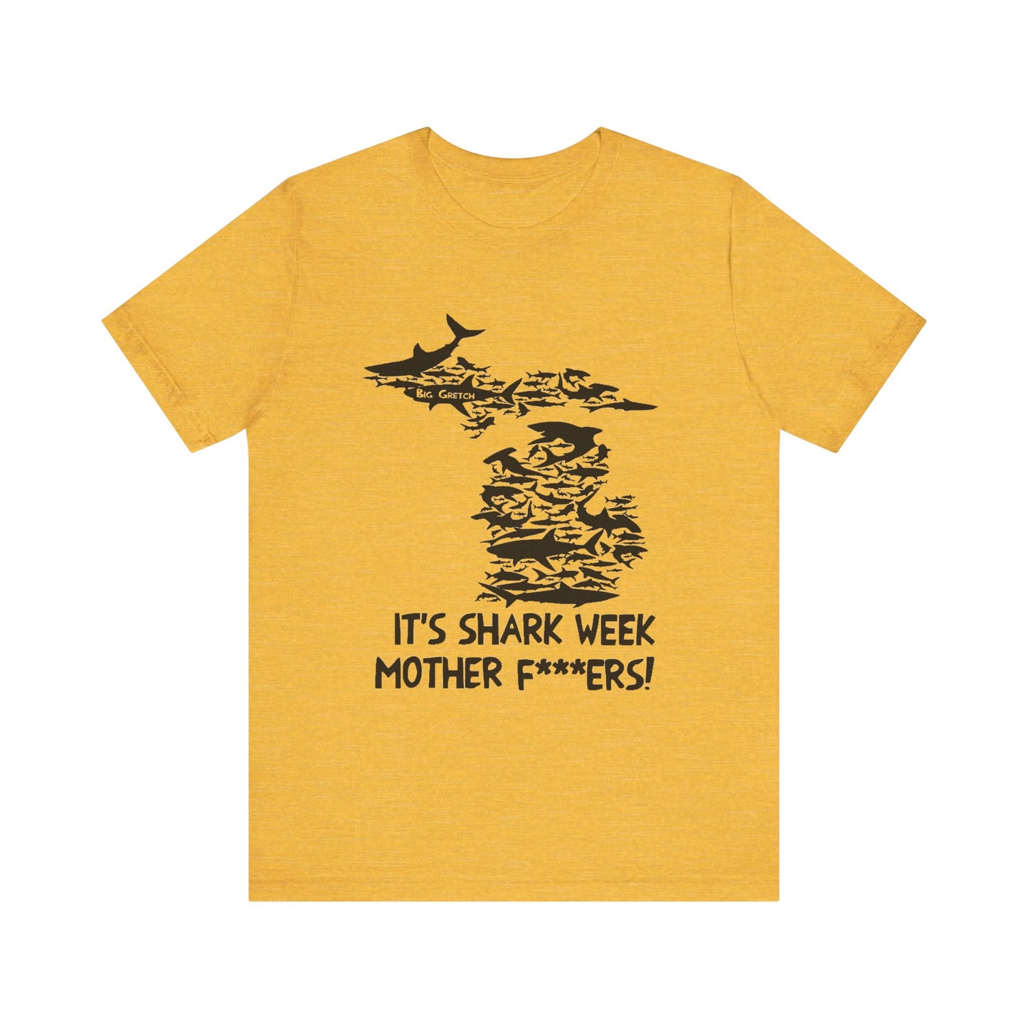 Whitmer Hot Mic Shark Week Unisex Tee, Fun Shark T-Shirt, Perfect for Summer, Shark Lover Gift, Funny Beach Apparel