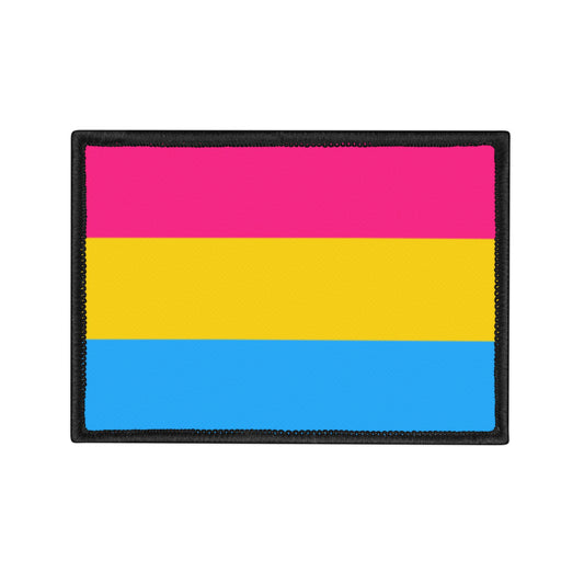 Pansexual Pride Iron-On Patches - Support LGBTQ+, Customizable Emblems, Ideal for Jackets, Bags, Gifts, Craft Projects