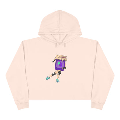 Grape Jammer Crop Hoodie