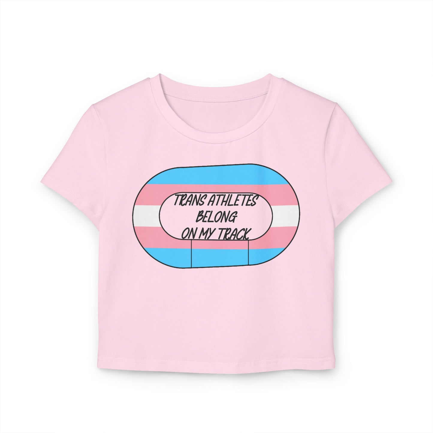 Transgender Pride Roller Derby Track- Trans Athletes Belong