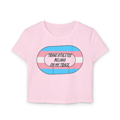 Transgender Pride Roller Derby Track- Trans Athletes Belong