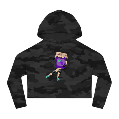 Grape Jammer Cropped Hooded Sweatshirt