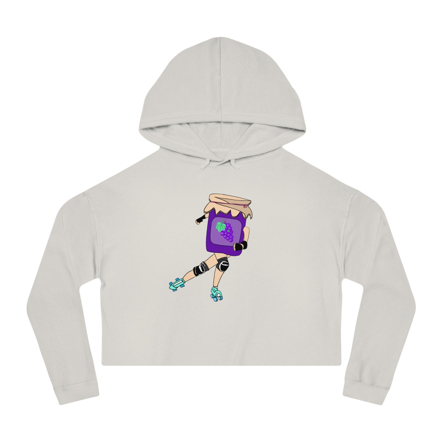 Grape Jammer Cropped Hooded Sweatshirt