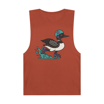 Tank Top featuring Roller Derby Playing Loon from Platte Lake Monsters Roller Derby