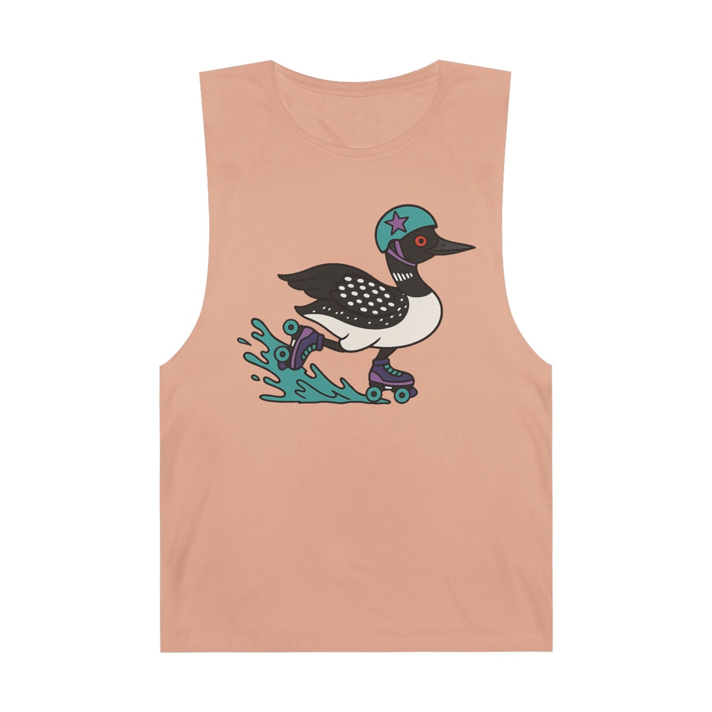 Tank Top featuring Roller Derby Playing Loon from Platte Lake Monsters Roller Derby