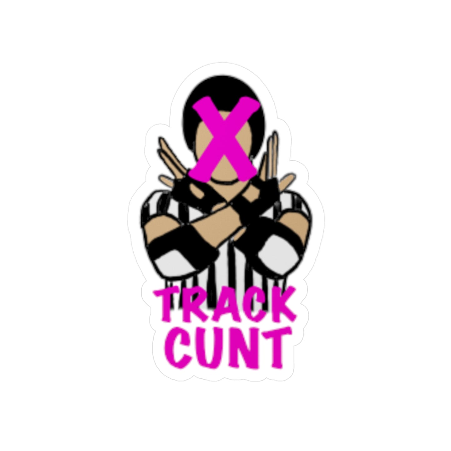 Roller Derby Track Cu*t Kiss-Cut Vinyl Decals