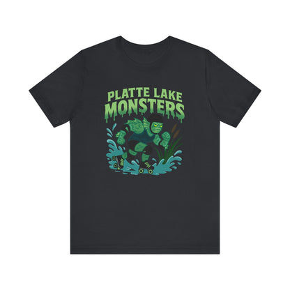 Unisex Tee - Platte Lake Monsters Roller Derby Mascot T-Shirt