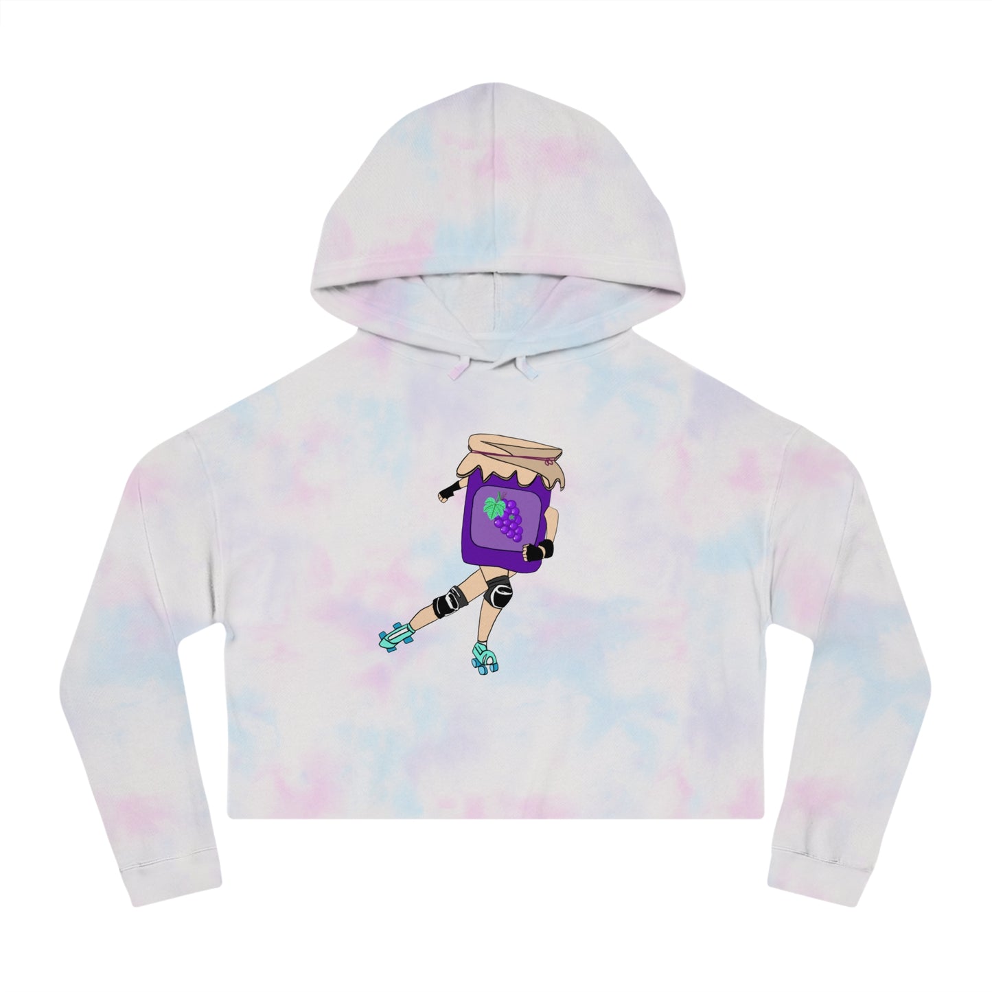 Grape Jammer Cropped Hooded Sweatshirt