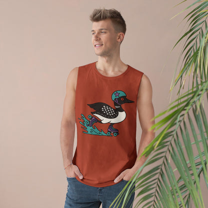 Tank Top featuring Roller Derby Playing Loon from Platte Lake Monsters Roller Derby