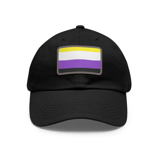Nonbinary Pride Dad Hat, Casual Cap for LGBTQ+ Community, Rainbow Hat for Parades, Gifts for Dads and Allies, Everyday Wear