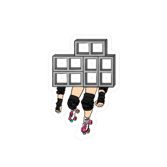 Blocker -Cinder Blocks Kiss-Cut Vinyl Decals