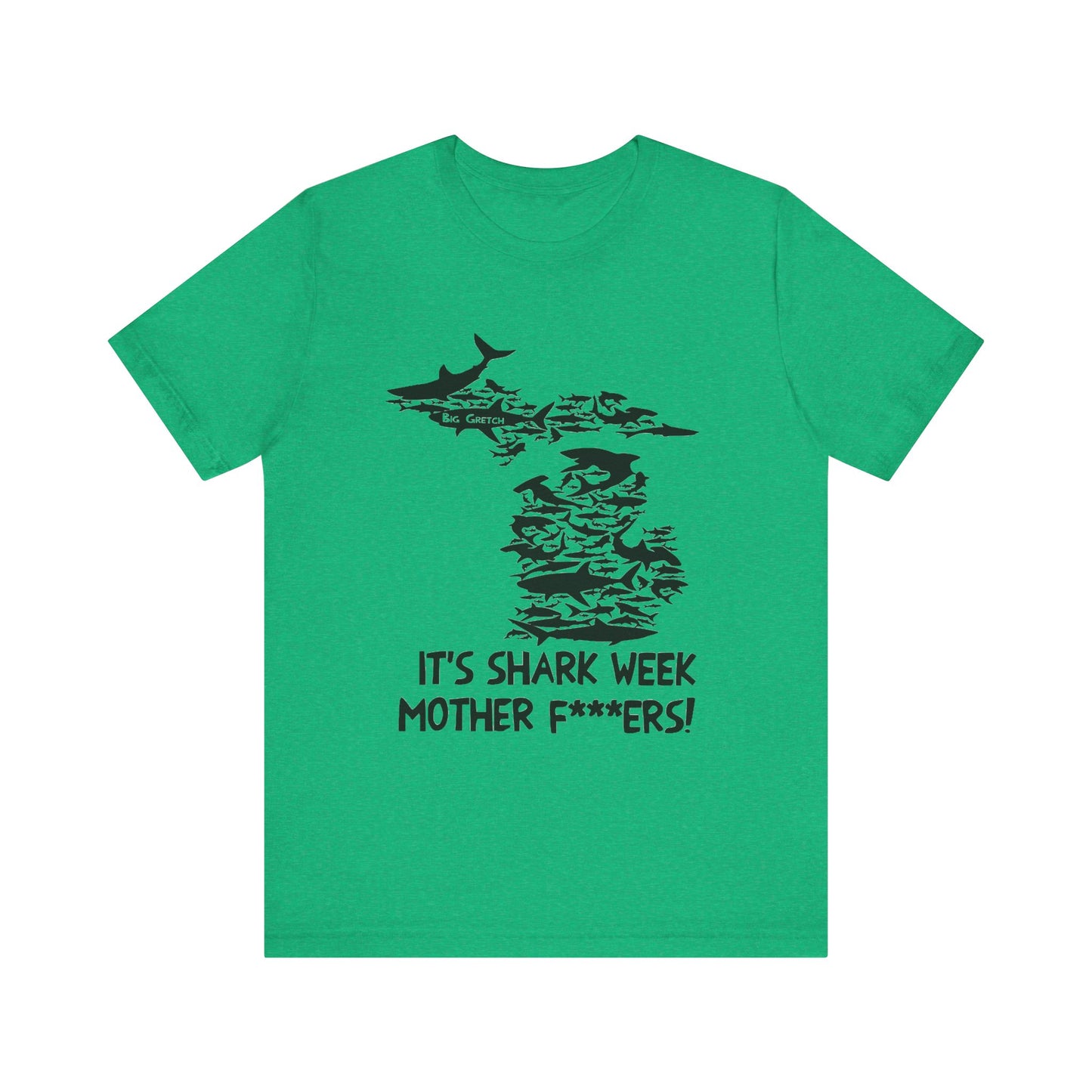 Whitmer Hot Mic Shark Week Unisex Tee, Fun Shark T-Shirt, Perfect for Summer, Shark Lover Gift, Funny Beach Apparel