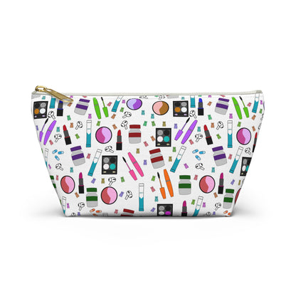 White Derby Accessory Pouch, Perfect for Bout Day Essentials, Beauty Lovers, Travel Makeup Bag, Gift for Her, Organizer Bag